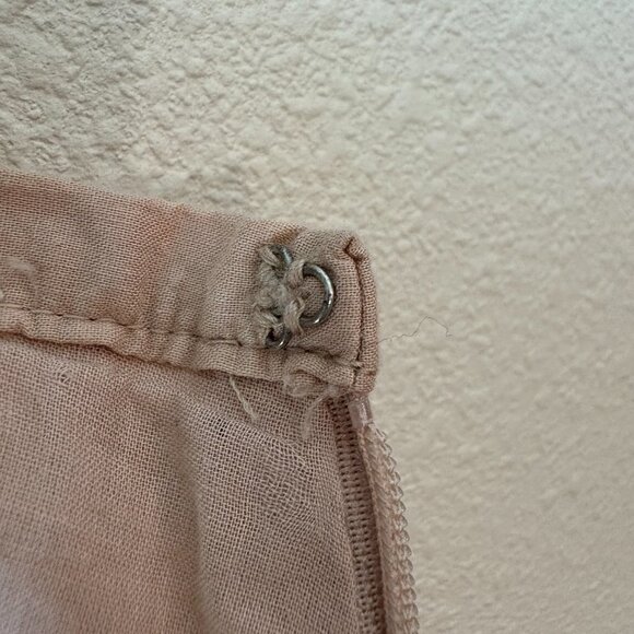 100% Cotton A-Line Pleated Midi Skirt Floral Embroidery Fall Cottagecore Size 14 - Picture 11 of 12